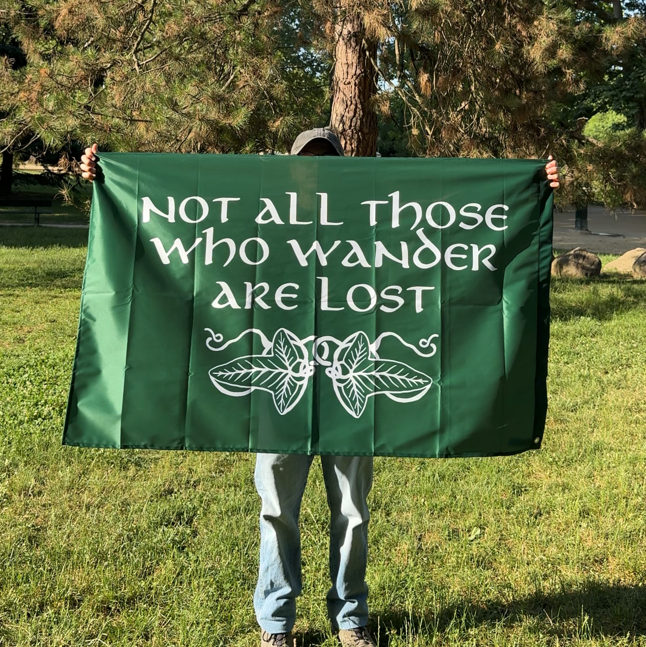 NOT LOST GREEN Flag