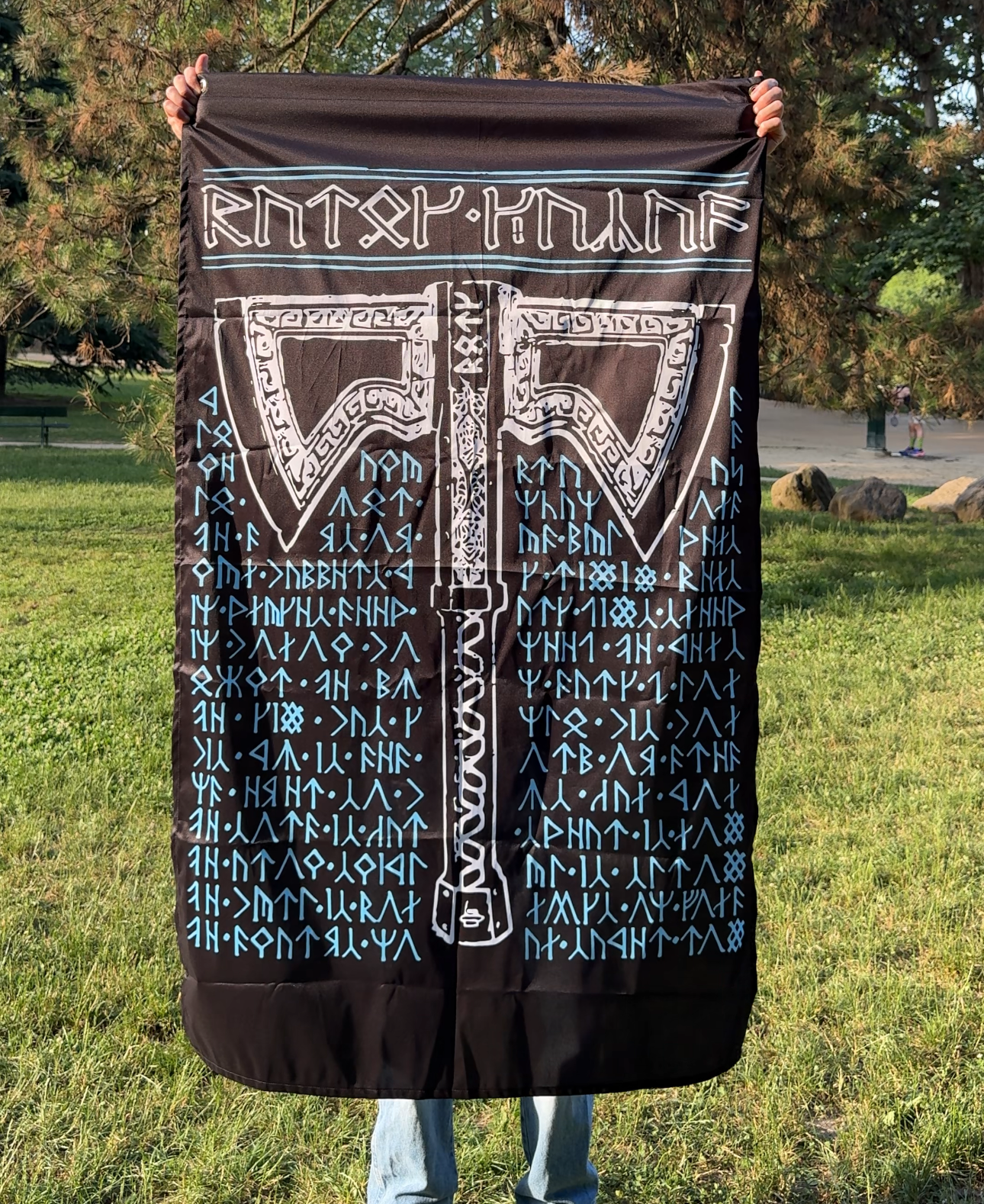 AXE OF THE DWARVES BLACK Flag